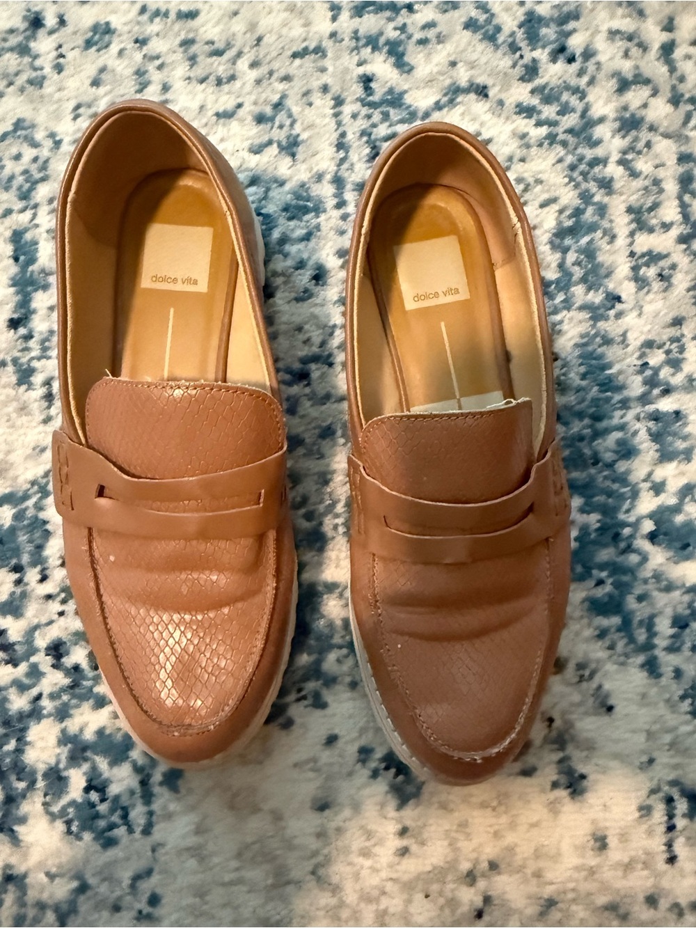 Dolce Vita Brown Leather Loafers